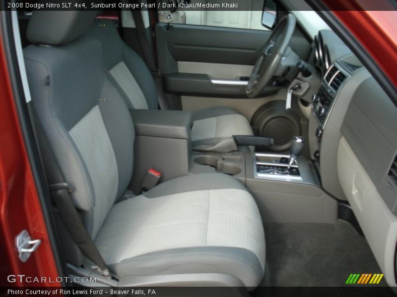 Sunburst Orange Pearl / Dark Khaki/Medium Khaki 2008 Dodge Nitro SLT 4x4
