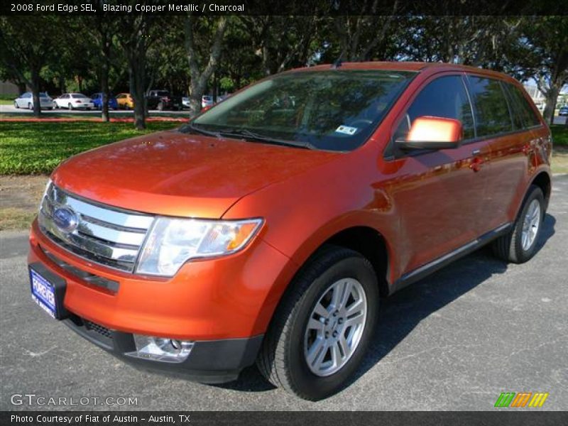 Blazing Copper Metallic / Charcoal 2008 Ford Edge SEL