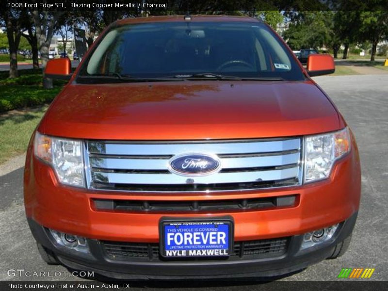 Blazing Copper Metallic / Charcoal 2008 Ford Edge SEL