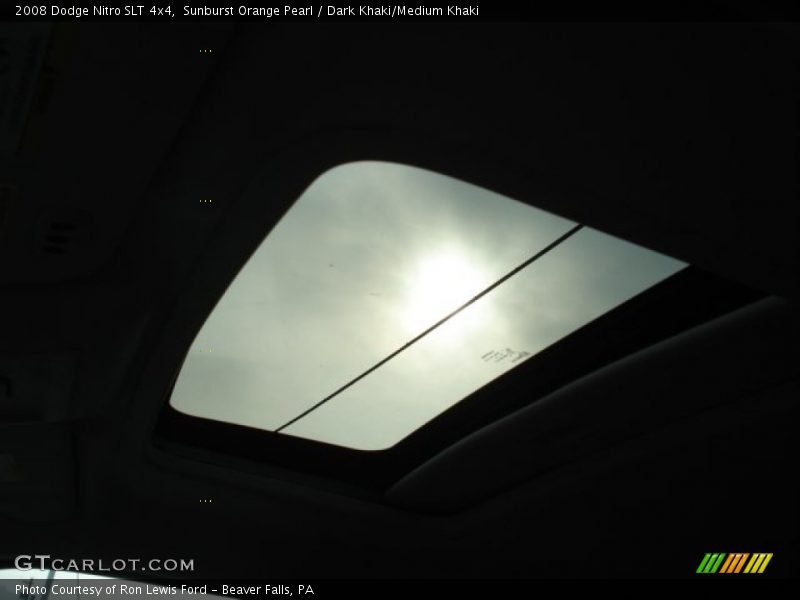 Sunburst Orange Pearl / Dark Khaki/Medium Khaki 2008 Dodge Nitro SLT 4x4