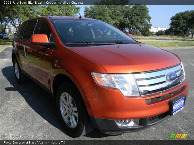 Blazing Copper Metallic / Charcoal 2008 Ford Edge SEL