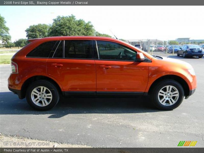 Blazing Copper Metallic / Charcoal 2008 Ford Edge SEL