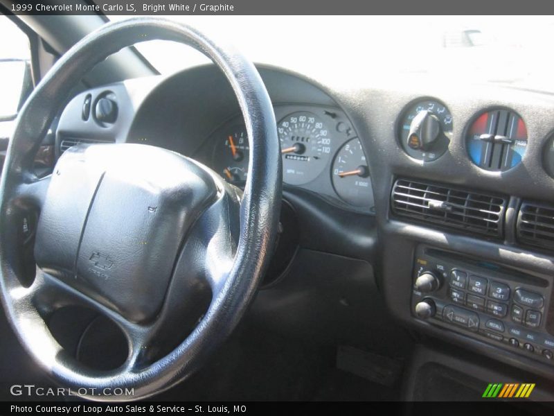 Bright White / Graphite 1999 Chevrolet Monte Carlo LS