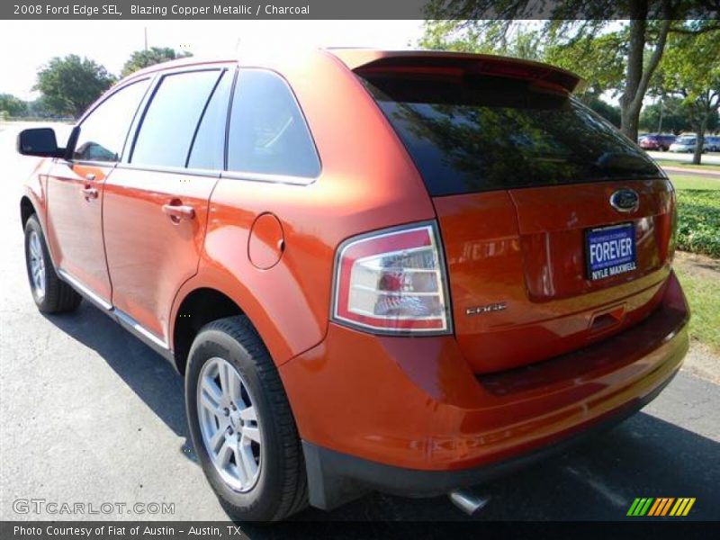 Blazing Copper Metallic / Charcoal 2008 Ford Edge SEL