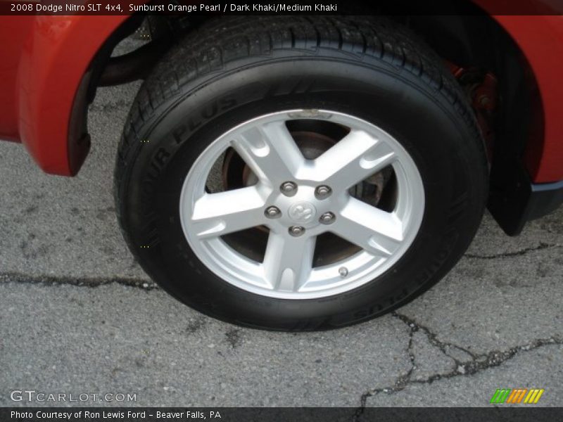 Sunburst Orange Pearl / Dark Khaki/Medium Khaki 2008 Dodge Nitro SLT 4x4