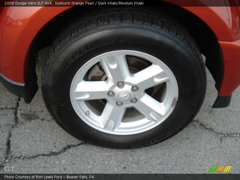 Sunburst Orange Pearl / Dark Khaki/Medium Khaki 2008 Dodge Nitro SLT 4x4