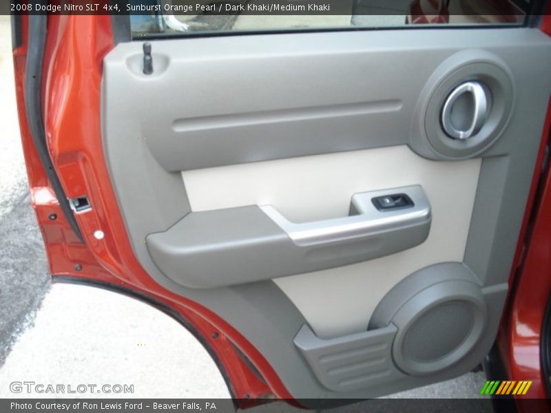 Sunburst Orange Pearl / Dark Khaki/Medium Khaki 2008 Dodge Nitro SLT 4x4