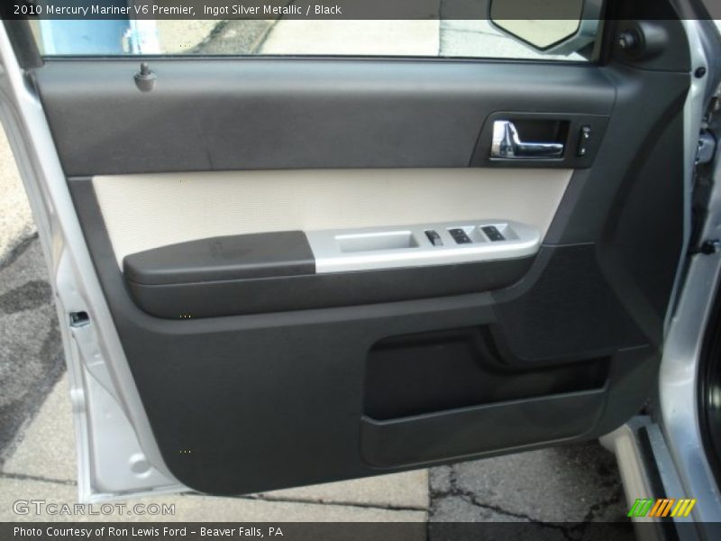 Ingot Silver Metallic / Black 2010 Mercury Mariner V6 Premier