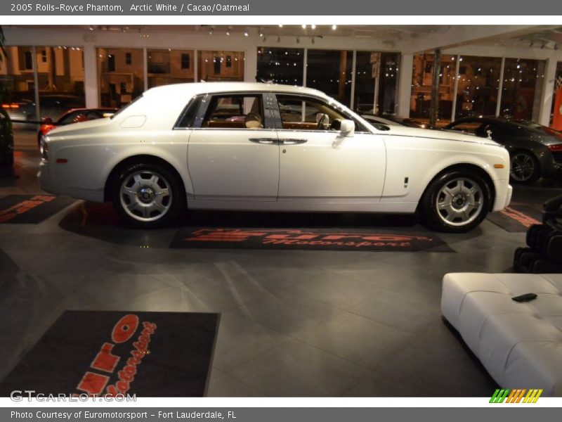 Arctic White / Cacao/Oatmeal 2005 Rolls-Royce Phantom