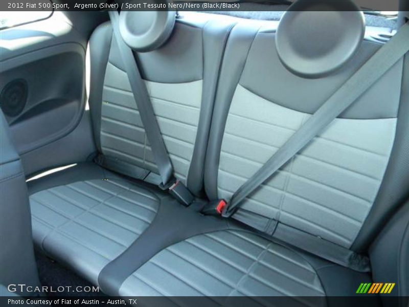 Argento (Silver) / Sport Tessuto Nero/Nero (Black/Black) 2012 Fiat 500 Sport