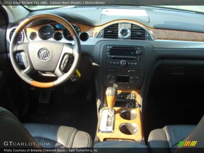 Carbon Black Metallic / Ebony/Ebony 2011 Buick Enclave CXL AWD