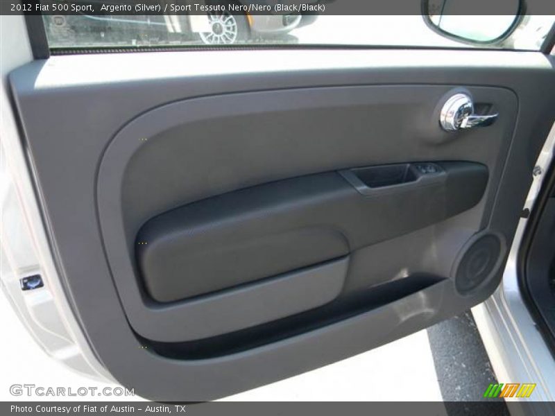Argento (Silver) / Sport Tessuto Nero/Nero (Black/Black) 2012 Fiat 500 Sport