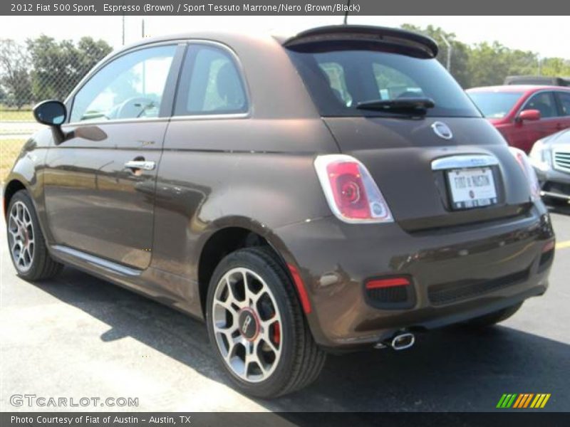 Espresso (Brown) / Sport Tessuto Marrone/Nero (Brown/Black) 2012 Fiat 500 Sport