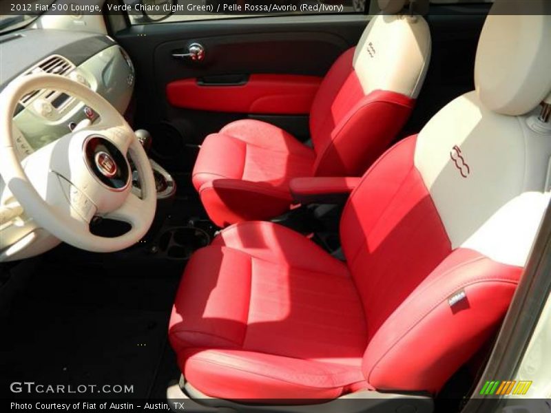  2012 500 Lounge Pelle Rossa/Avorio (Red/Ivory) Interior