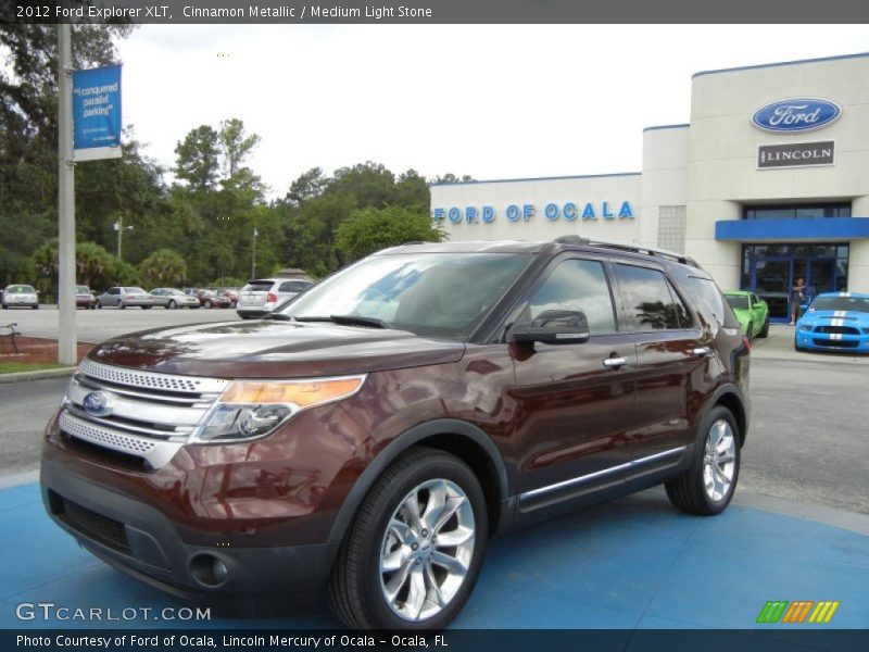 Cinnamon Metallic / Medium Light Stone 2012 Ford Explorer XLT