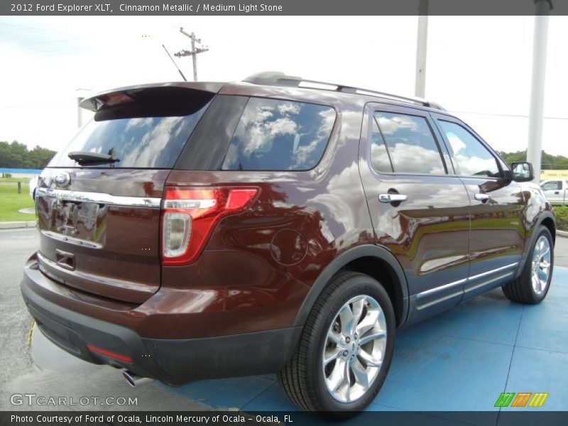 Cinnamon Metallic / Medium Light Stone 2012 Ford Explorer XLT