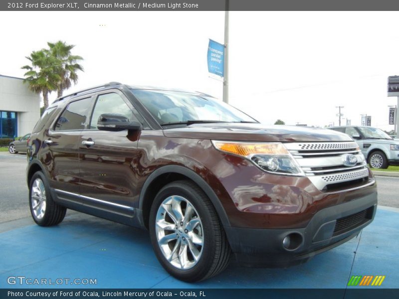 Cinnamon Metallic / Medium Light Stone 2012 Ford Explorer XLT