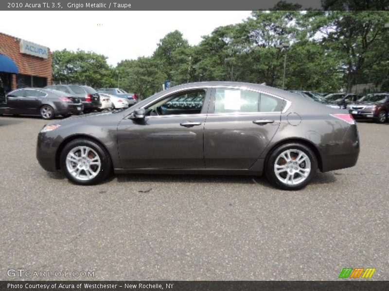 Grigio Metallic / Taupe 2010 Acura TL 3.5