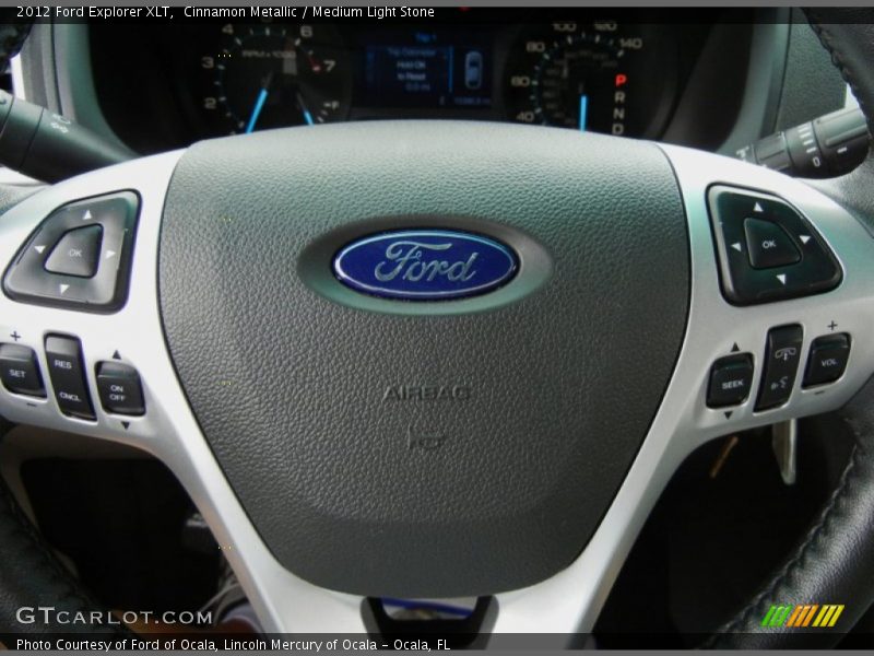 Cinnamon Metallic / Medium Light Stone 2012 Ford Explorer XLT