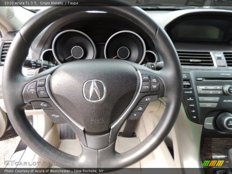 Grigio Metallic / Taupe 2010 Acura TL 3.5