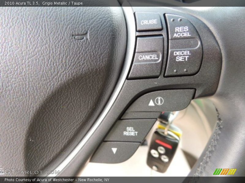 Grigio Metallic / Taupe 2010 Acura TL 3.5