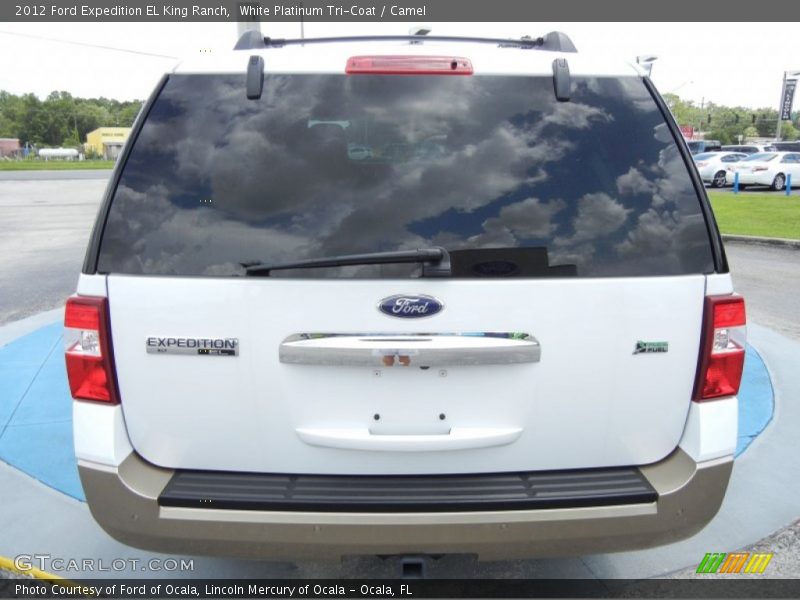 White Platinum Tri-Coat / Camel 2012 Ford Expedition EL King Ranch