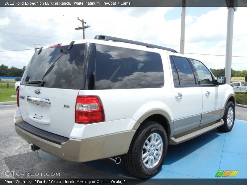 White Platinum Tri-Coat / Camel 2012 Ford Expedition EL King Ranch