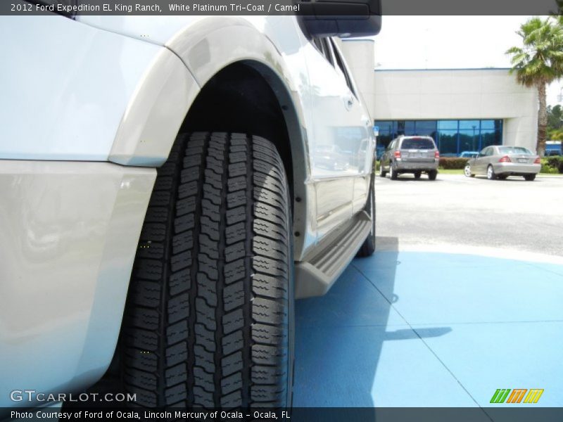 White Platinum Tri-Coat / Camel 2012 Ford Expedition EL King Ranch
