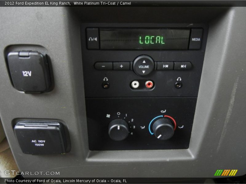 White Platinum Tri-Coat / Camel 2012 Ford Expedition EL King Ranch
