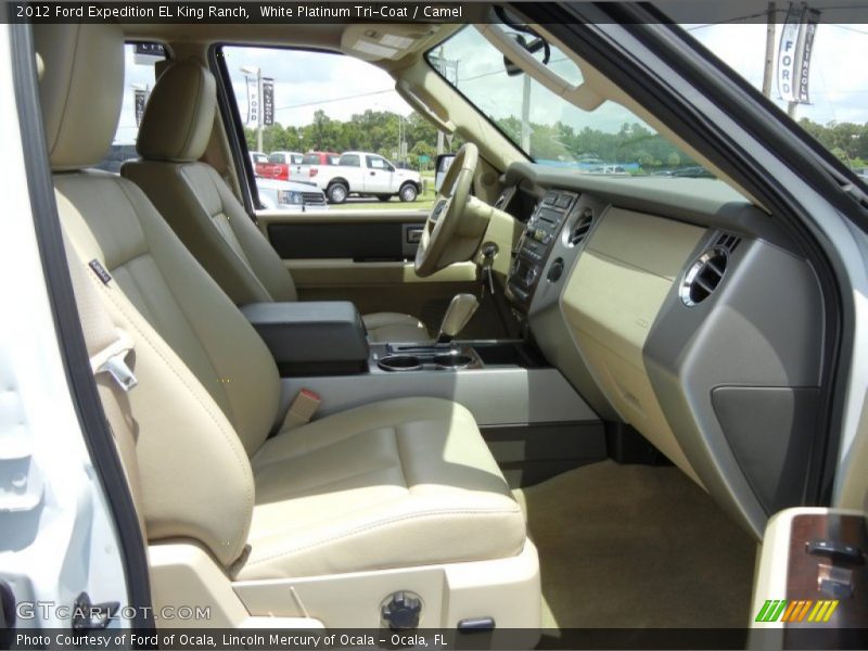 White Platinum Tri-Coat / Camel 2012 Ford Expedition EL King Ranch