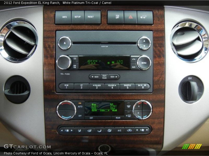 White Platinum Tri-Coat / Camel 2012 Ford Expedition EL King Ranch