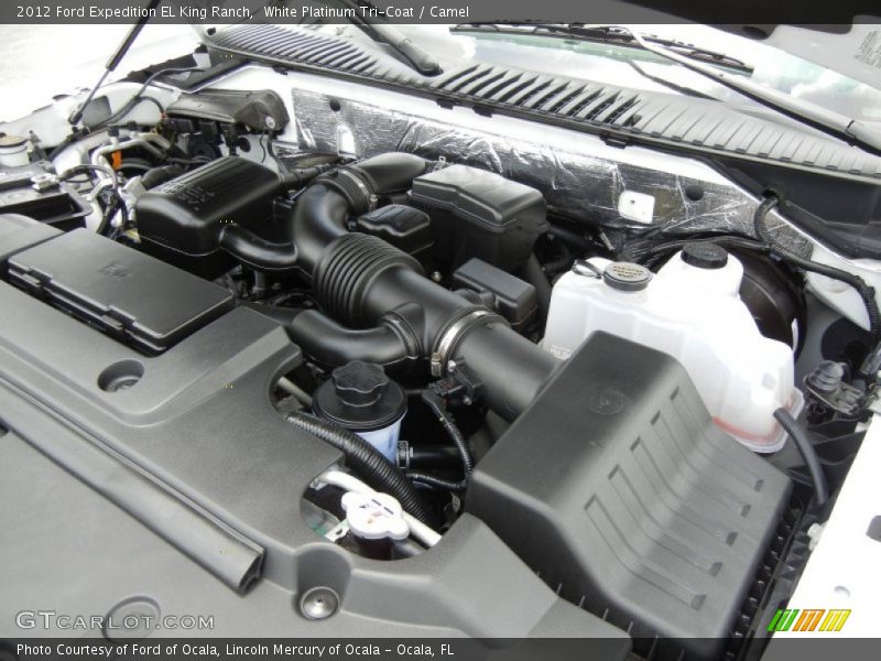 White Platinum Tri-Coat / Camel 2012 Ford Expedition EL King Ranch