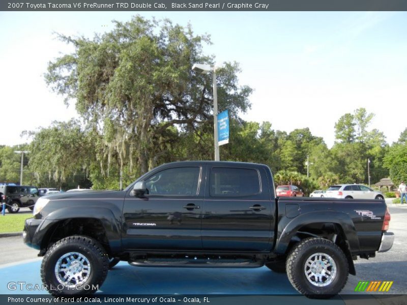 Black Sand Pearl / Graphite Gray 2007 Toyota Tacoma V6 PreRunner TRD Double Cab