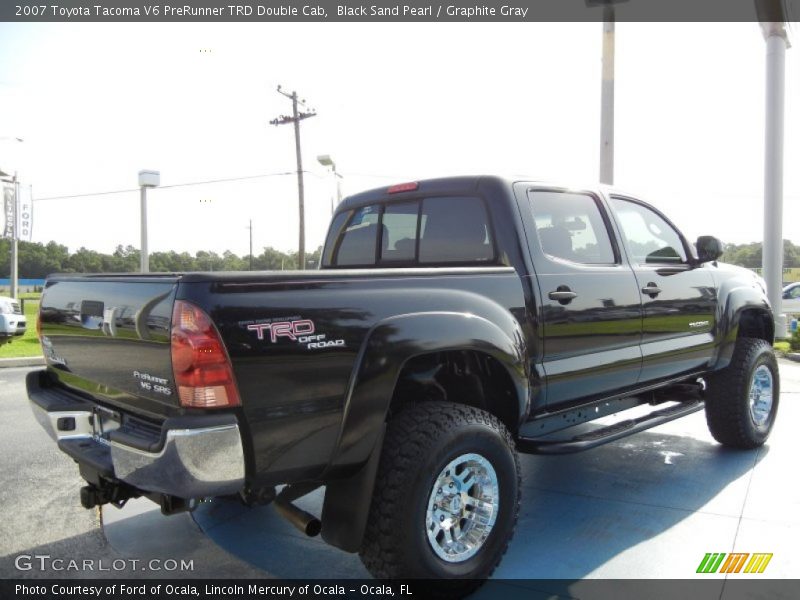 Black Sand Pearl / Graphite Gray 2007 Toyota Tacoma V6 PreRunner TRD Double Cab