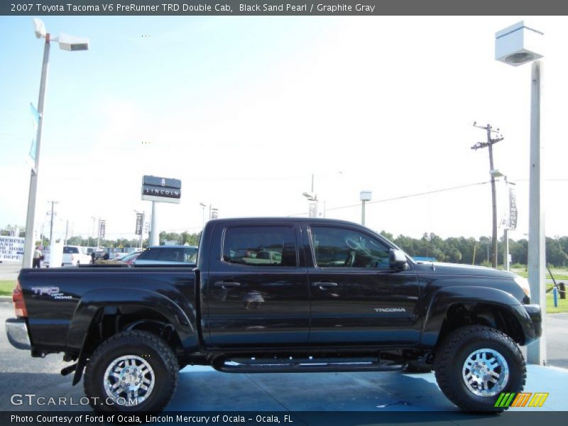 Black Sand Pearl / Graphite Gray 2007 Toyota Tacoma V6 PreRunner TRD Double Cab