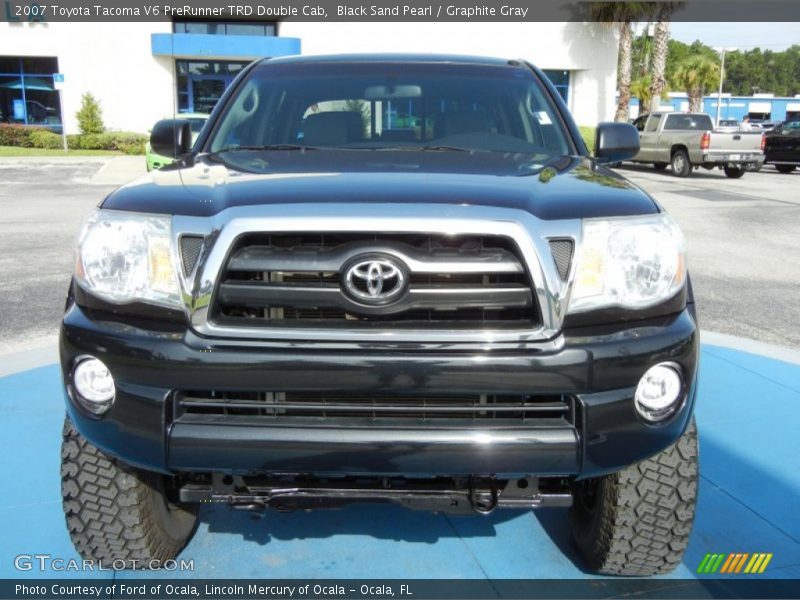 Black Sand Pearl / Graphite Gray 2007 Toyota Tacoma V6 PreRunner TRD Double Cab