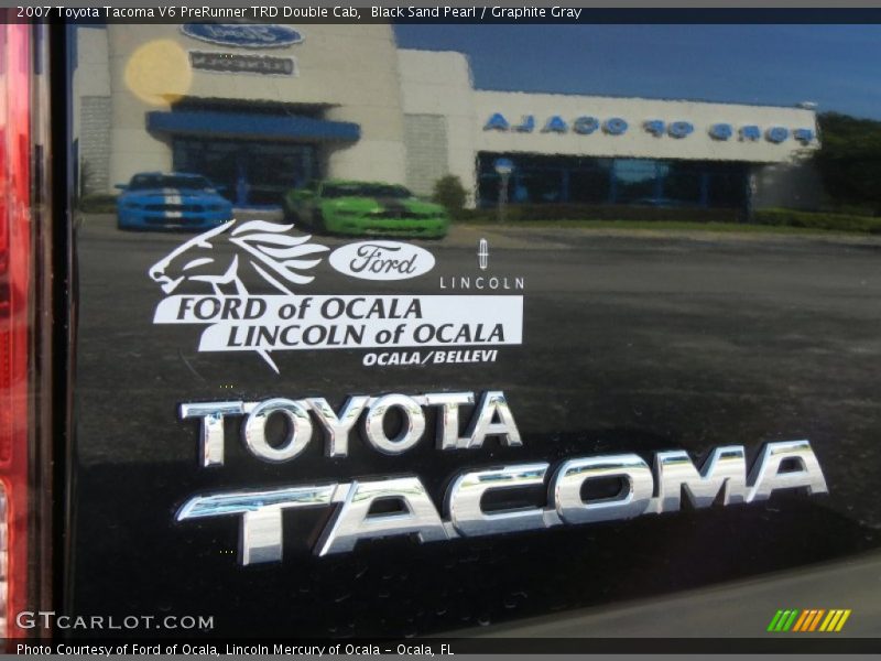 Black Sand Pearl / Graphite Gray 2007 Toyota Tacoma V6 PreRunner TRD Double Cab