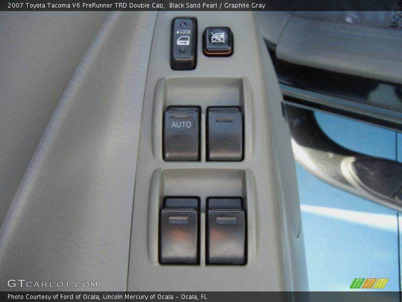 Black Sand Pearl / Graphite Gray 2007 Toyota Tacoma V6 PreRunner TRD Double Cab