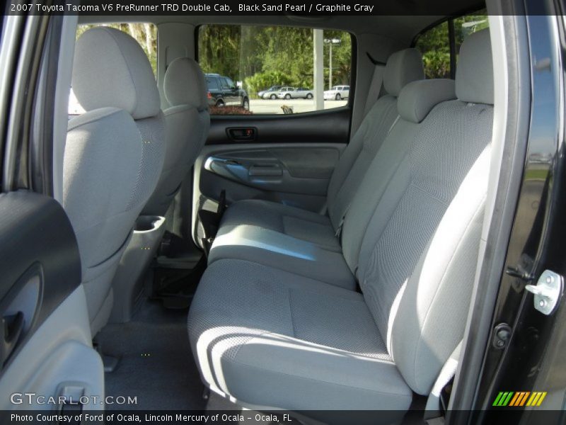 Black Sand Pearl / Graphite Gray 2007 Toyota Tacoma V6 PreRunner TRD Double Cab