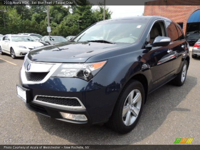 Bali Blue Pearl / Taupe Gray 2010 Acura MDX