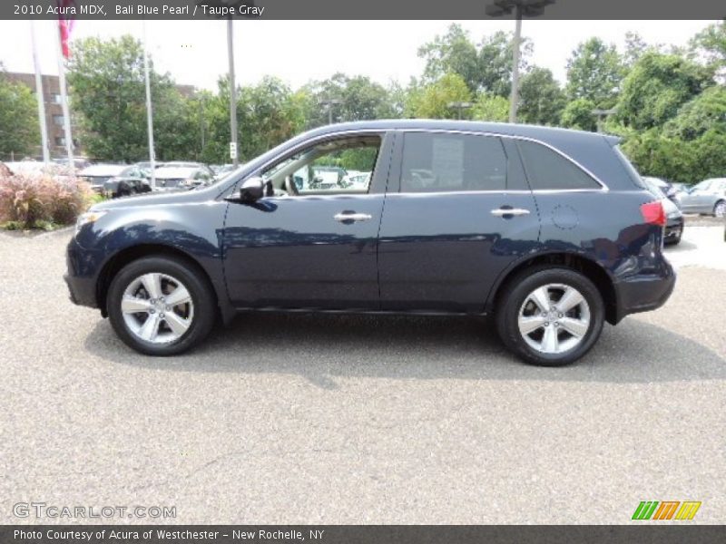Bali Blue Pearl / Taupe Gray 2010 Acura MDX
