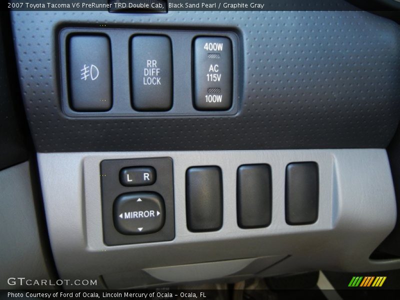 Black Sand Pearl / Graphite Gray 2007 Toyota Tacoma V6 PreRunner TRD Double Cab