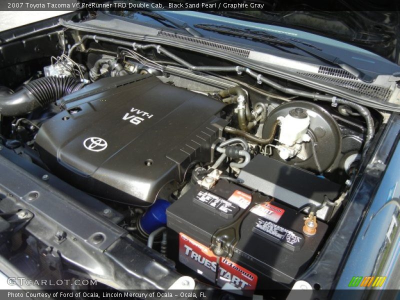Black Sand Pearl / Graphite Gray 2007 Toyota Tacoma V6 PreRunner TRD Double Cab