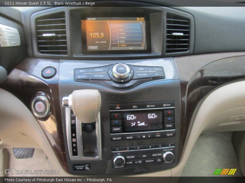 Black Amethyst / Beige 2011 Nissan Quest 3.5 SL