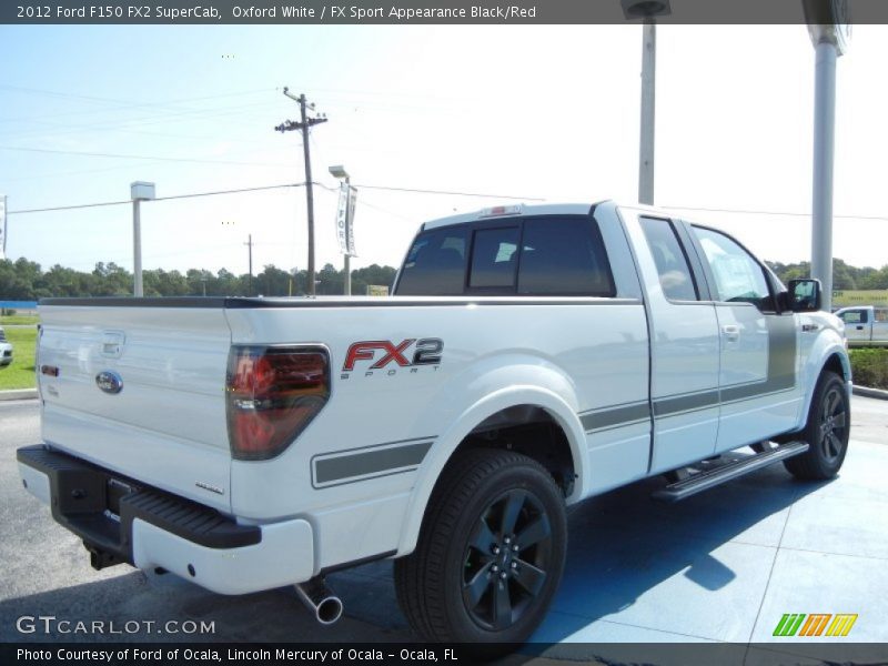 Oxford White / FX Sport Appearance Black/Red 2012 Ford F150 FX2 SuperCab