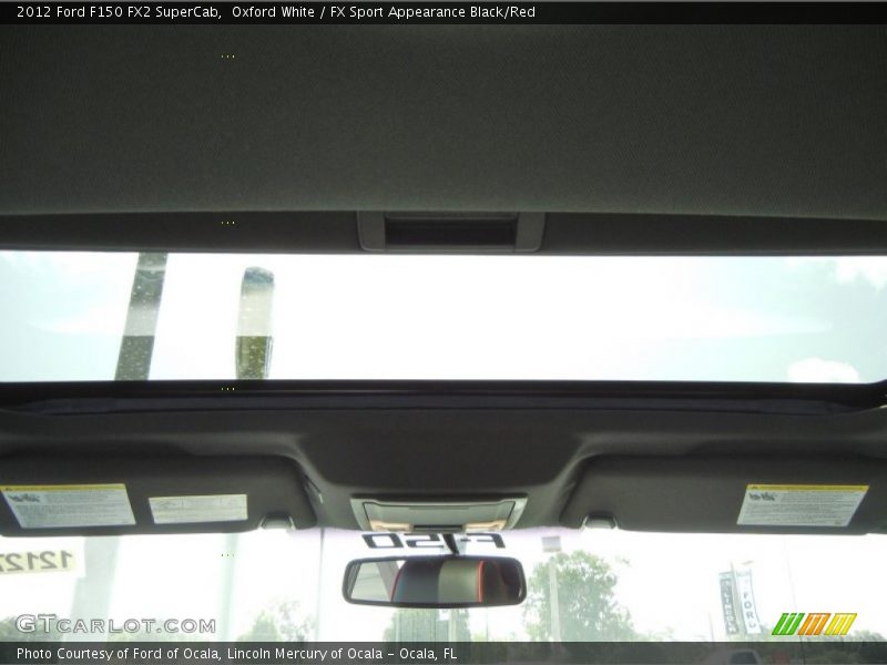 Oxford White / FX Sport Appearance Black/Red 2012 Ford F150 FX2 SuperCab