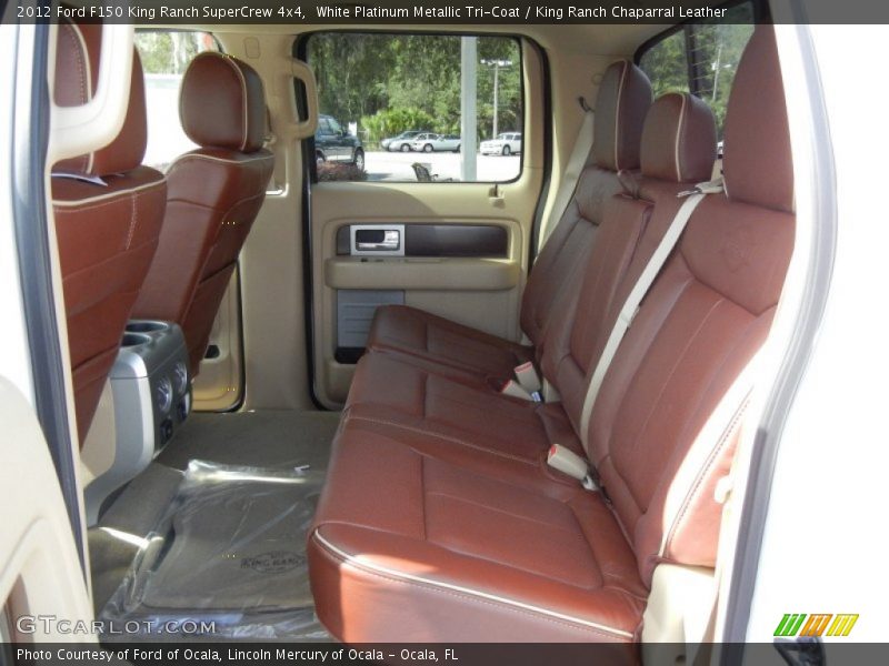 White Platinum Metallic Tri-Coat / King Ranch Chaparral Leather 2012 Ford F150 King Ranch SuperCrew 4x4