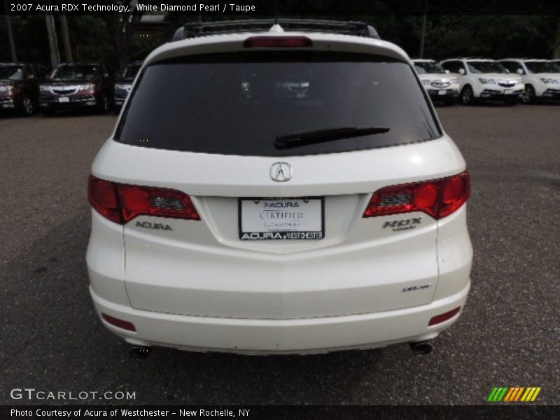 White Diamond Pearl / Taupe 2007 Acura RDX Technology