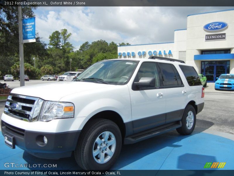 Oxford White / Stone 2012 Ford Expedition XL