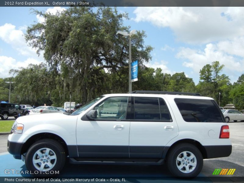 Oxford White / Stone 2012 Ford Expedition XL